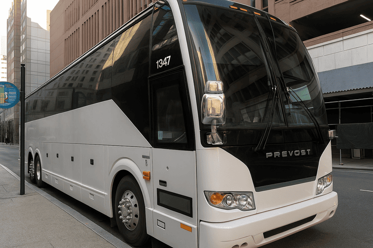 a Charter Bus Rental Ypsilanti coach bus